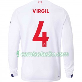 Camisolas de Futebol Liverpool Virgil van Dijk 4 Equipamento Alternativa 2019/20 Manga Comprida